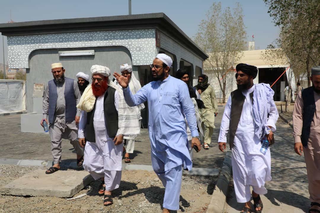 دیدار وزیر ارشاد، حج اوقاف ورئیس عمومی بعثه حج افغانستان از مخیمات منا و عرفات