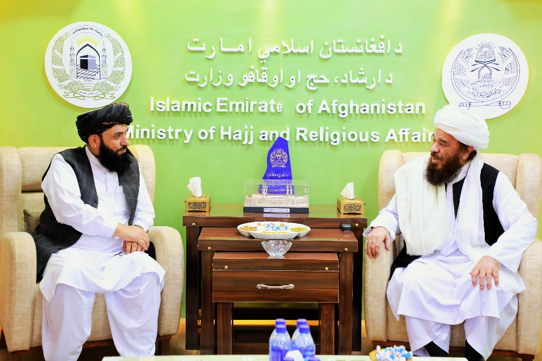 سفیر امارت اسلامی افغانستان در قطر با وزیر ارشاد، حج و اوقاف دیدار کرد