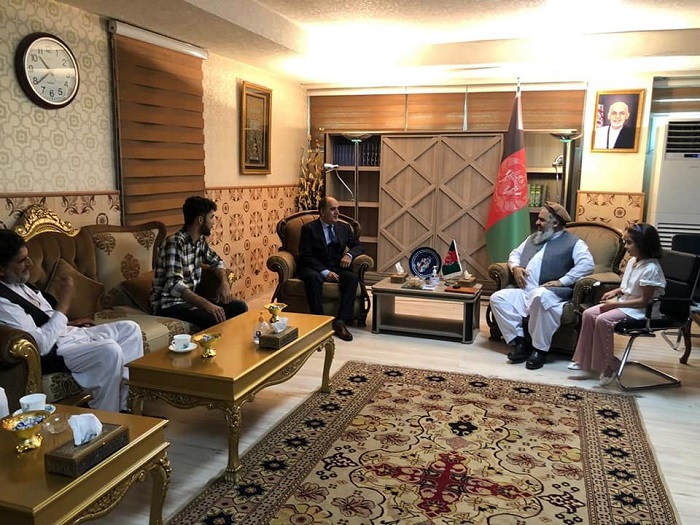 ملاقات سرپرست وزیر ارشاد حج و اوقاف با انجمن گنگان در کابل 