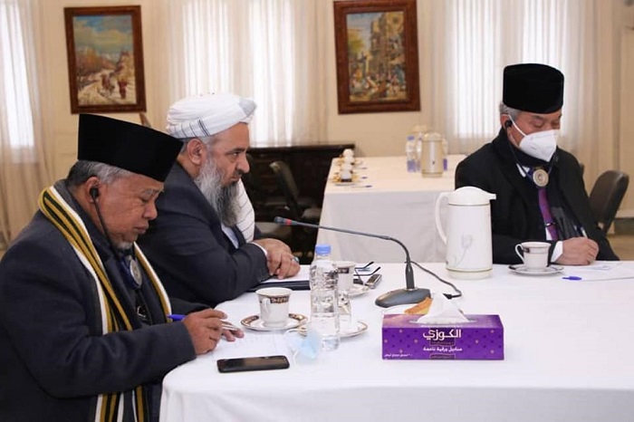 نشست مشترک رهبری وزارت و علمای اناثیه با رئیس سازمان علمای محمدیه کشور اندونیزیا و هیات همراهش 