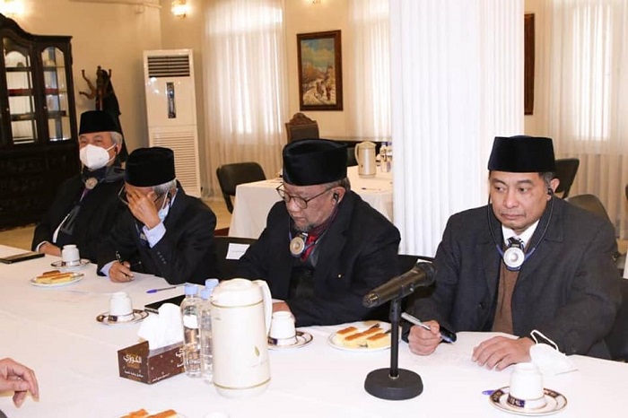نشست مشترک رهبری وزارت و علمای اناثیه با رئیس سازمان علمای محمدیه کشور اندونیزیا و هیات همراهش 