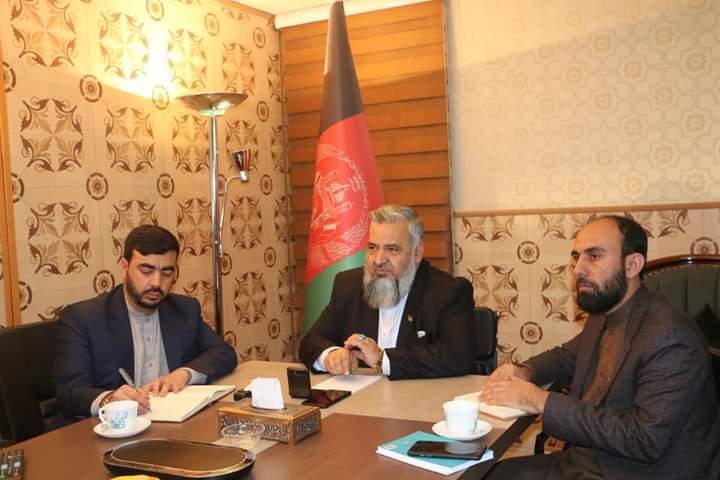 صحبت وزیر ارشاد حج و اوقاف با سفرای افغانستان در کشور های اسلامی 