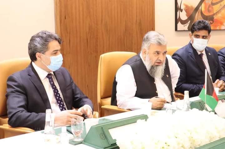 ملاقات وزیر حج، ارشاد و اوقاف جمهوری اسلامی افغانستان با رئیس عمومی اوقاف عربستان سعودی
