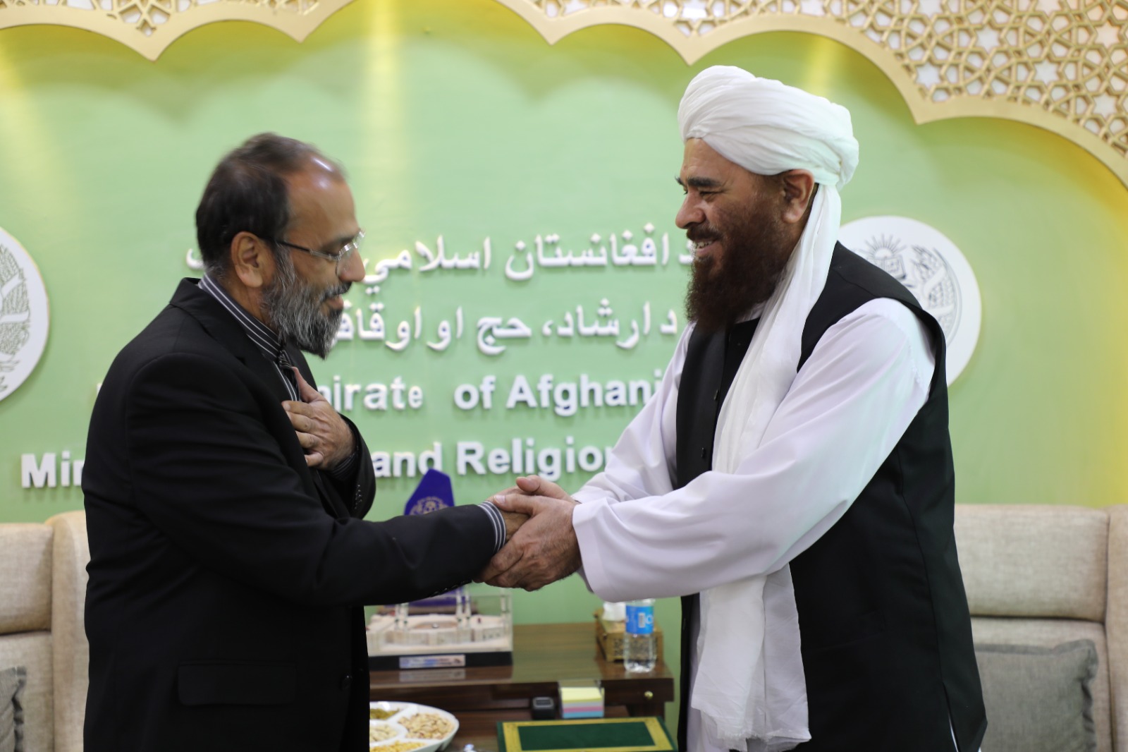 The Minister of MOHIA met with the Deputy of the Iranian Embassy in Kabul."