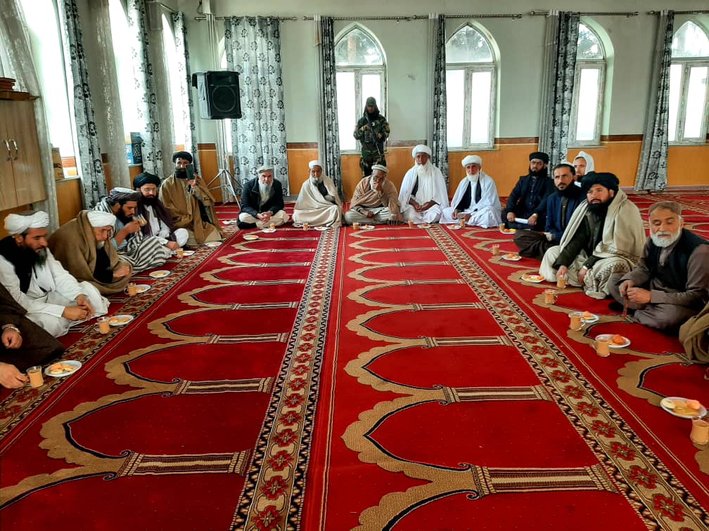 The officials of the Ministry of MOHIA met with a number of honorable scholars and mosque imams of Kabul city